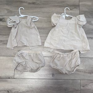Coco Blanc 2 piece puff sleeve set